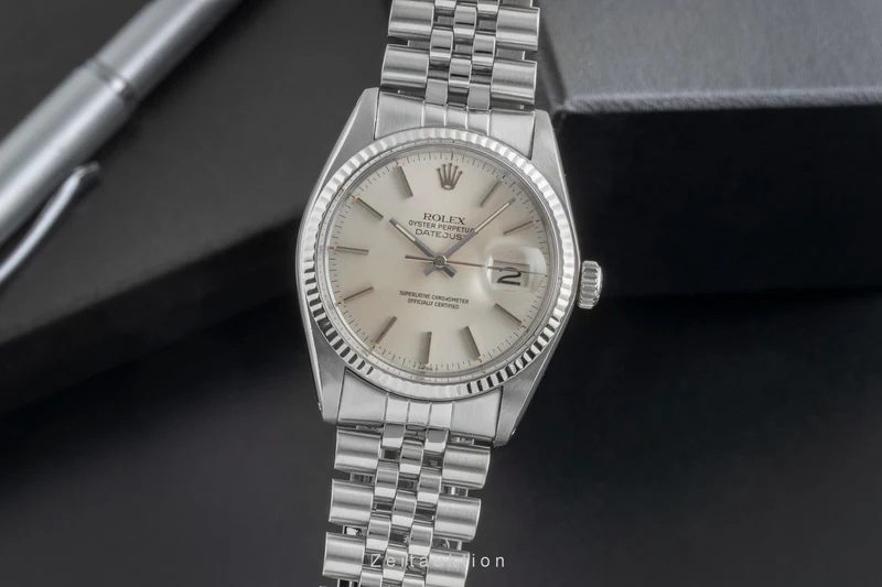Rolex Datejust steel / white gold automatic men's watch 16014 [2504900]