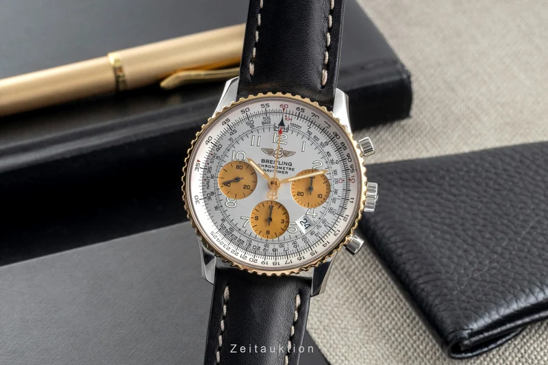 Breitling Navitimer chronograph steel / gold automatic men's watch D23322 [2504902]