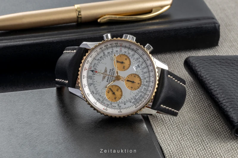 Breitling Navitimer chronograph steel / gold automatic men's watch D23322 [2504902]