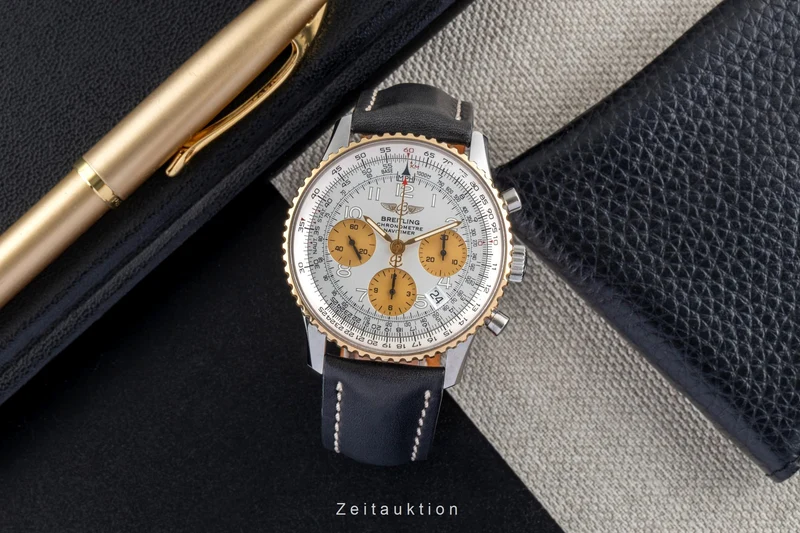Breitling Navitimer chronograph steel / gold automatic men's watch D23322 [2504902]
