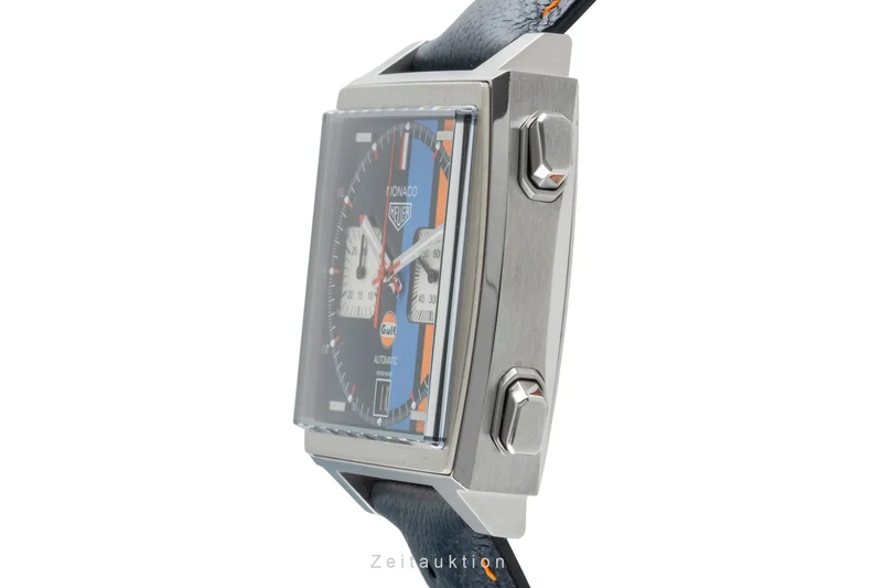 Tag Heuer Monaco chronograph steel automatic men's watch CAW211R LP: 7950EUR [2505177]
