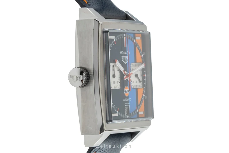 Tag Heuer Monaco chronograph steel automatic men's watch CAW211R LP: 7950EUR [2505177]