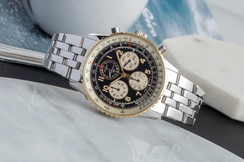Breitling Navitimer chronograph steel / gold automatic men's watch D33030 [2505031]