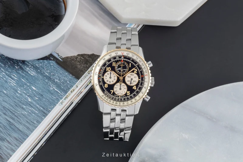 Breitling Navitimer chronograph steel / gold automatic men's watch D33030 [2505031]