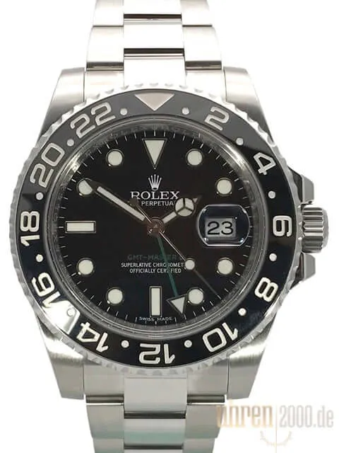 Rolex GMT-Master II Edelstahl 116710LN gebraucht aus 2014