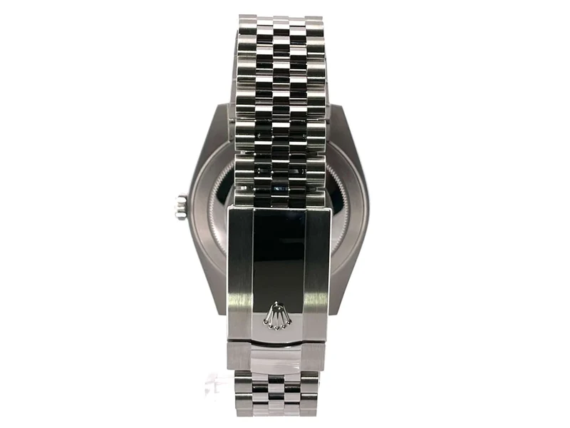 Rolex Datejust 41 Edelstahl Weißgold 126334 Schwarz Dia Jubile-Band