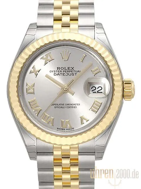 Rolex Datejust 28 Stahl Gold 279173 Silber R Jubile-Band