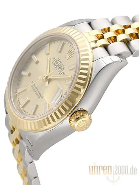 Rolex Datejust 28 Stahl Gold 279173 Champagner Jubile-Band