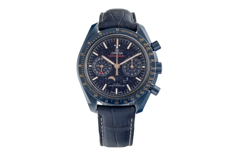 Omega Speedmaster Moonwatch chronograph ceramic automatic men's watch 304.93.44.52.03.002 LP: 16000EUR [2505754]