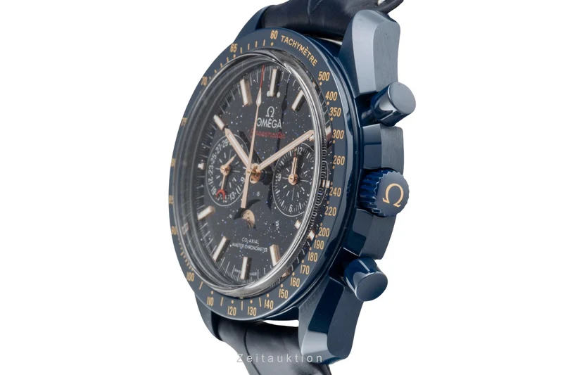 Omega Speedmaster Moonwatch chronograph ceramic automatic men's watch 304.93.44.52.03.002 LP: 16000EUR [2505754]