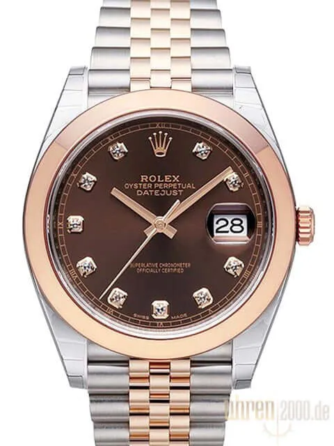 Rolex Datejust 41 Ref. 126301 Choco DIA Jubile-Band