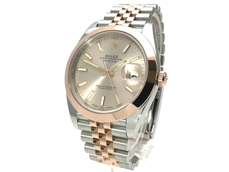 Rolex Datejust 41 Edelstahl Everose-Gold 126301 Sundust Jubile-Band