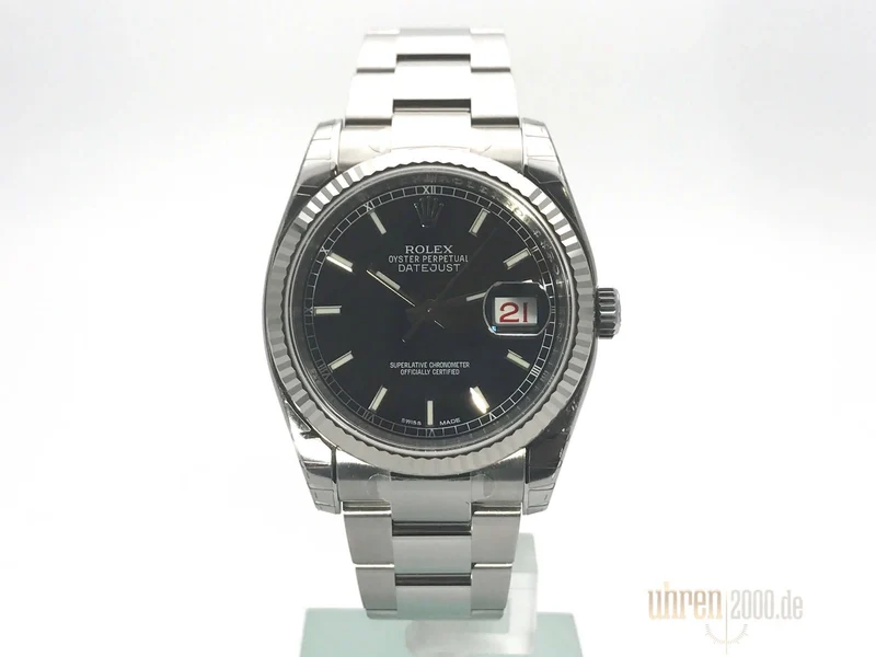 Rolex Datejust 36 116234 Schwarz Index aus 2012