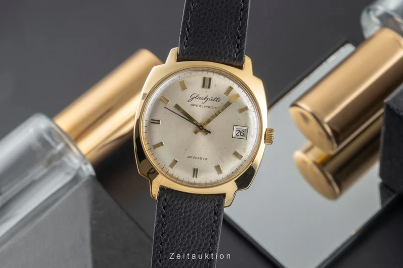 Glashütte Spezimatic gilt-brass automatic men's watch [2503417]