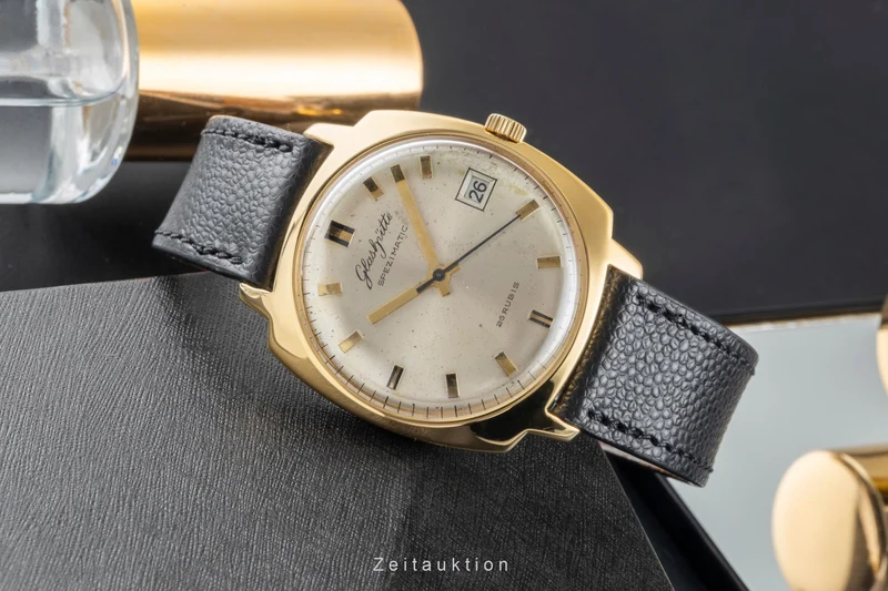 Glashütte Spezimatic gilt-brass automatic men's watch [2503417]