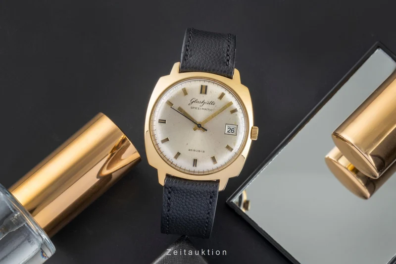 Glashütte Spezimatic gilt-brass automatic men's watch [2503417]