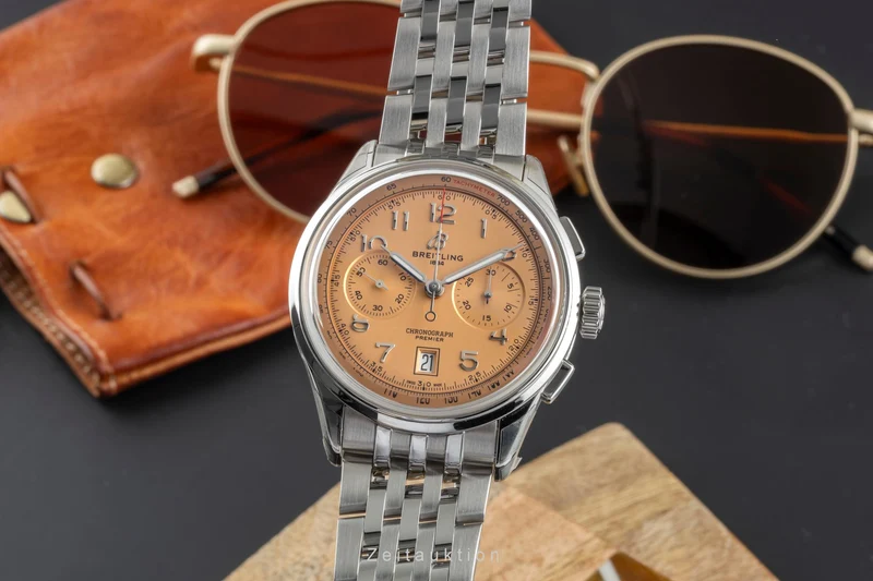 Breitling Premier chronograph steel automatic men's watch AB0145331K1A1 LP: 9200EUR [2505679]