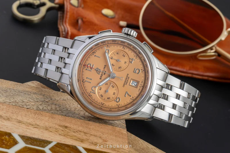 Breitling Premier chronograph steel automatic men's watch AB0145331K1A1 LP: 9200EUR [2505679]