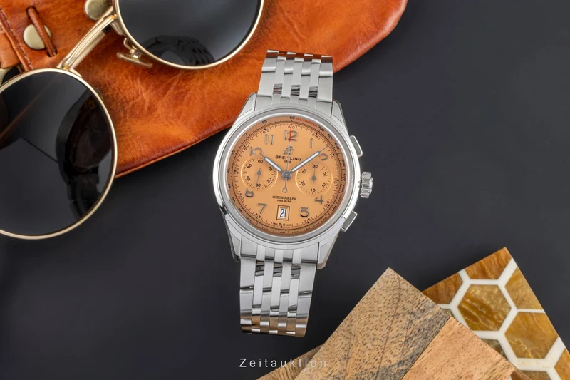Breitling Premier chronograph steel automatic men's watch AB0145331K1A1 LP: 9200EUR [2505679]