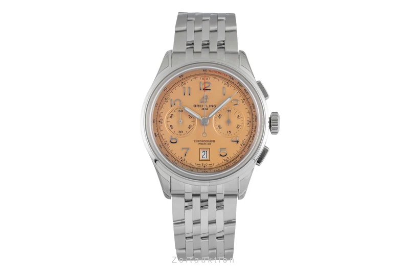Breitling Premier chronograph steel automatic men's watch AB0145331K1A1 LP: 9200EUR [2505679]