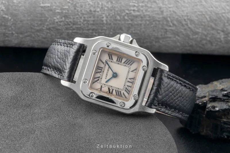 Cartier Santos steel quartz women's watch W20056D6, 1565 [2505364]