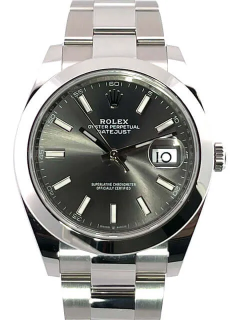 Rolex Datejust 41 Edelstahl 126300 Rhodium