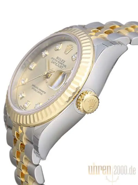 Rolex Datejust 28 Stahl Gold 279173 Champagner Dia Jubile-Band