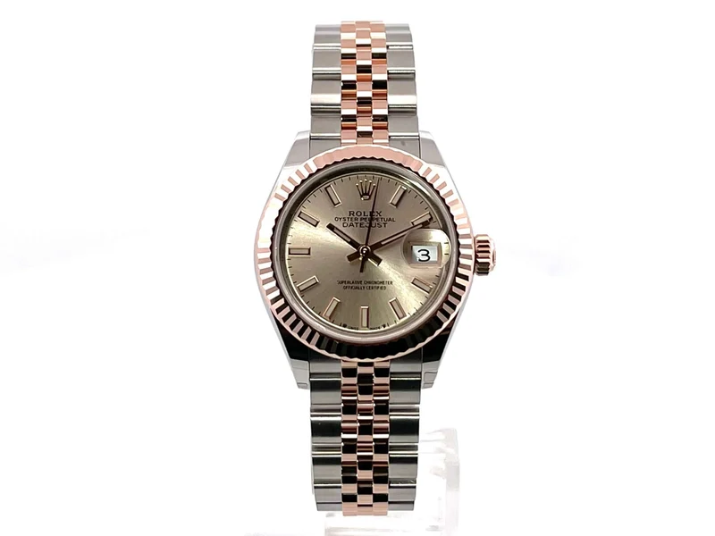 Rolex Datejust 28 Stahl Everose‑Gold 279171 Sundust Jubile-Band