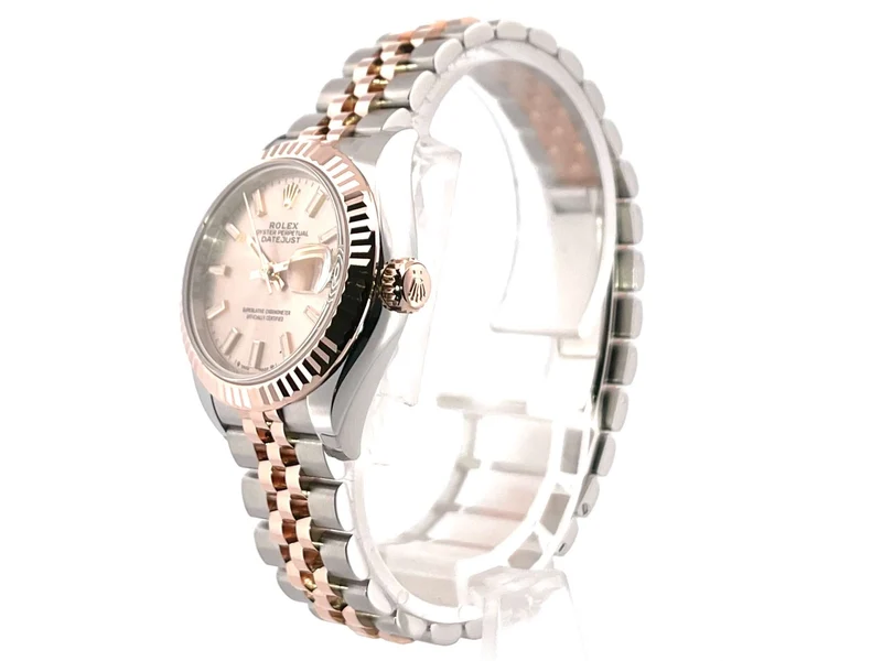 Rolex Datejust 28 Stahl Everose‑Gold 279171 Sundust Jubile-Band