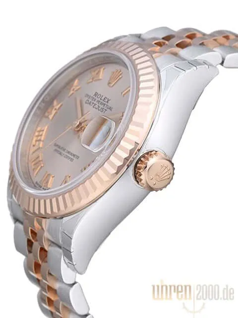 Rolex Datejust 28 Stahl Everose‑Gold 279171 Sundust R Jubile-Band