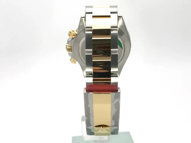 Rolex Daytona Edelstahl - Gelbgold 116503 weißes Perlmutt DIA