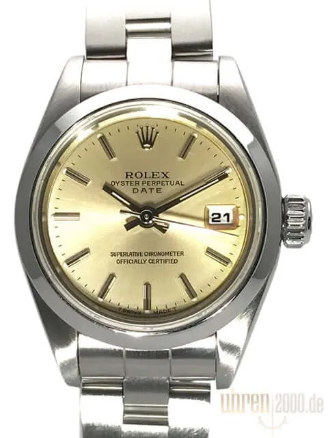 Rolex Lady-Datejust 26 Ref. 69160 Zifferblatt Champagner aus 1995