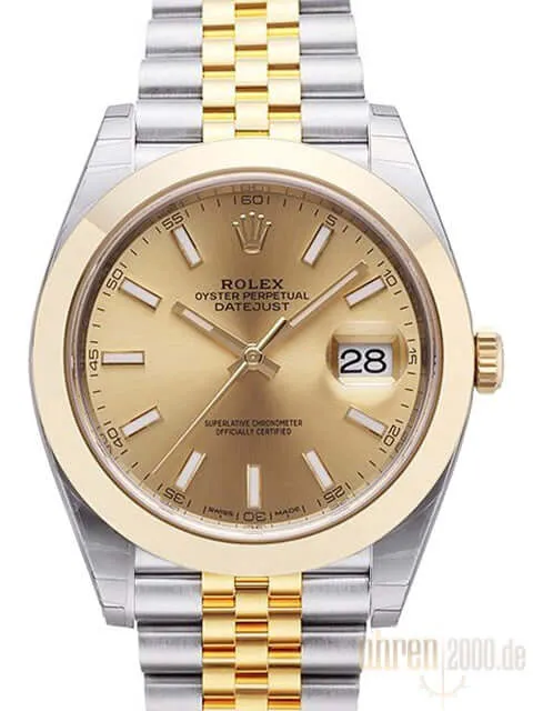 Rolex Datejust 41 126303 Champagner Index Jubile-Band