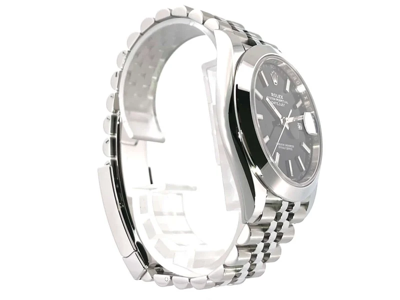 Rolex Datejust 41 Edelstahl 126300 Schwarz Jubile-Band