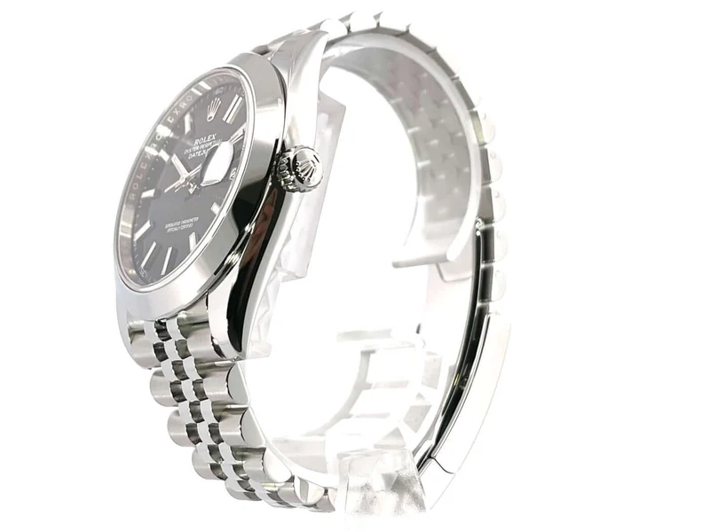 Rolex Datejust 41 Edelstahl 126300 Schwarz Jubile-Band