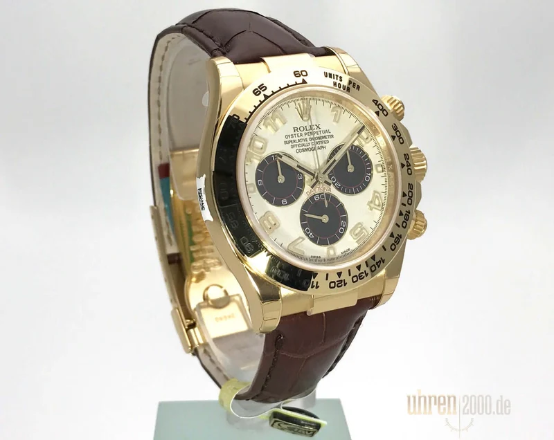 Rolex Cosmograph Daytona 116518 Gelbgold - Leder