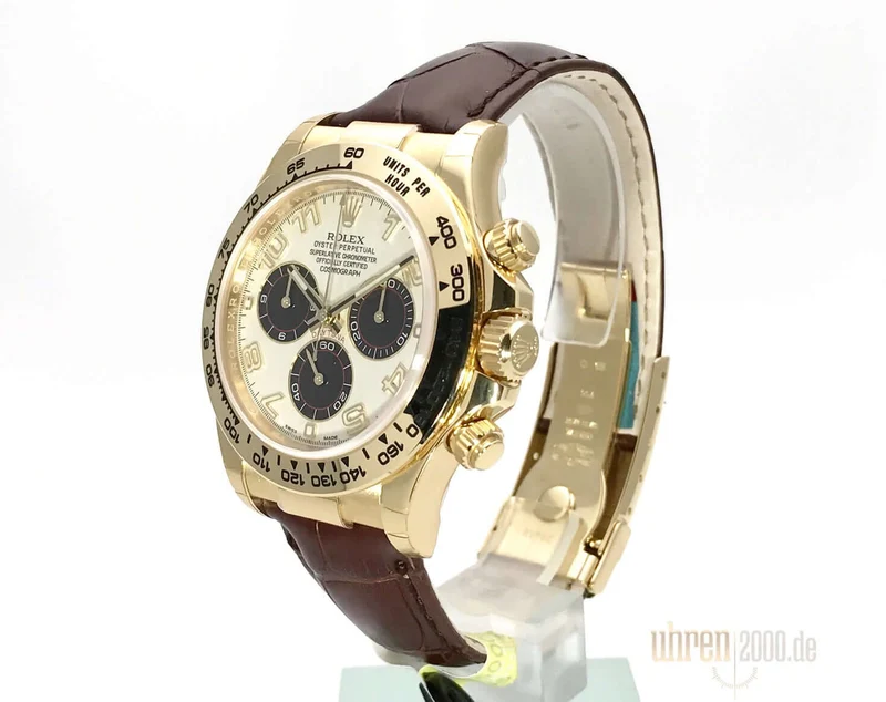 Rolex Cosmograph Daytona 116518 Gelbgold - Leder