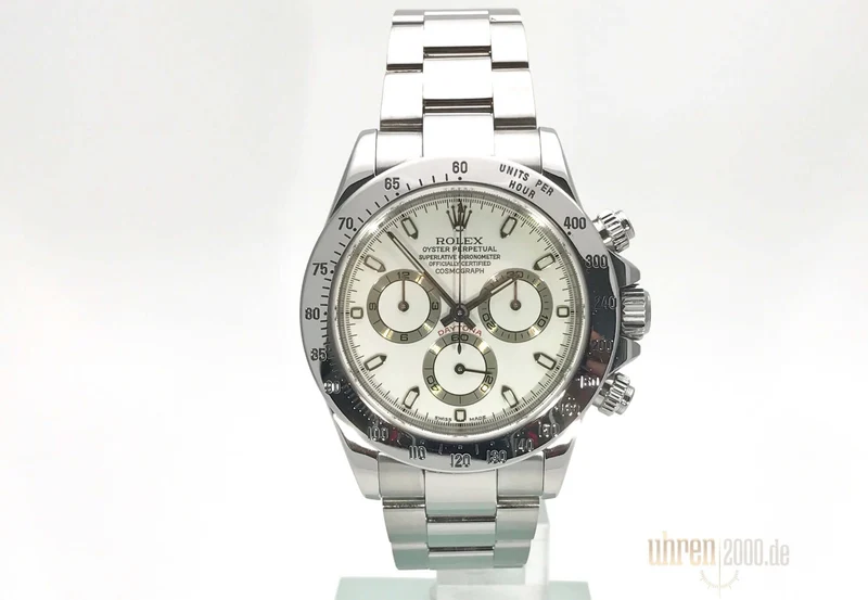 Rolex Daytona Edelstahl 116520 Weiß gebraucht aus 2004