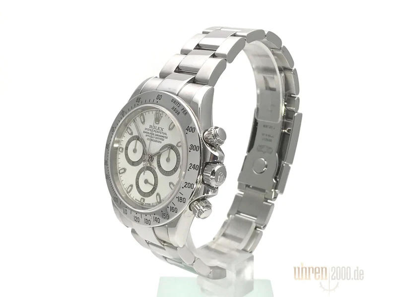 Rolex Daytona Edelstahl 116520 Weiß gebraucht aus 2004