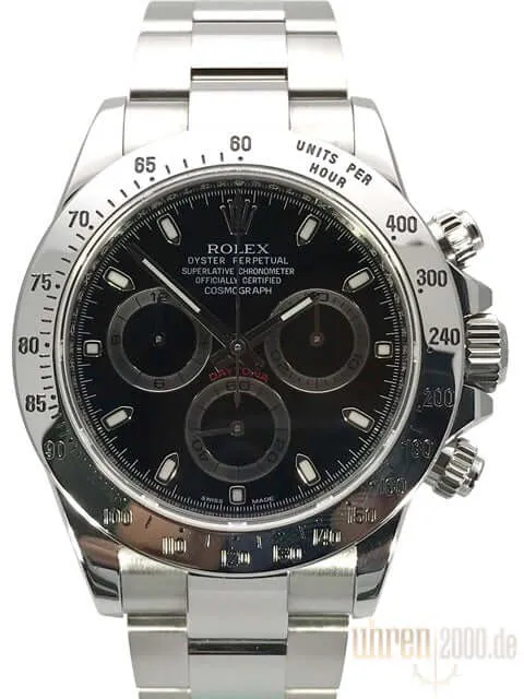 Rolex Daytona Edelstahl 116520 Schwarz gebraucht aus 2011