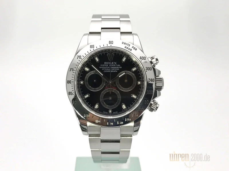 Rolex Daytona Edelstahl 116520 Schwarz gebraucht aus 2011