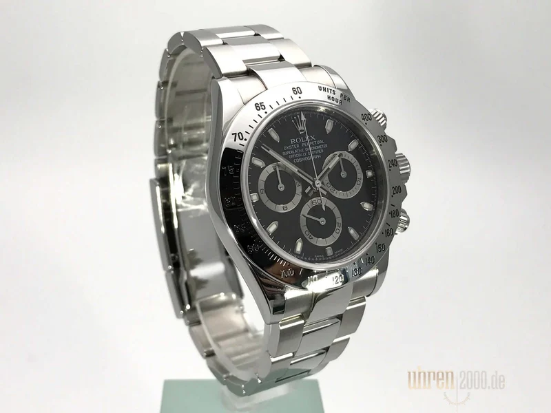 Rolex Daytona Edelstahl 116520 Schwarz gebraucht aus 2011