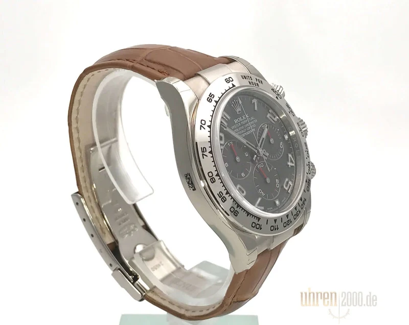 Rolex Cosmograph Daytona 116519 Weißgold Leder Slate aus 2015