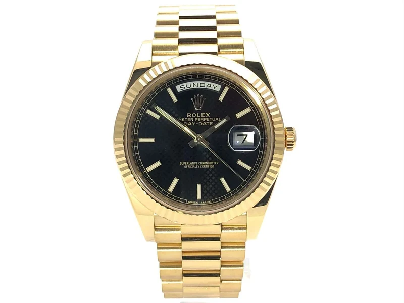 Rolex Day-Date 40 Gelbgold 228238 Schwarz Index