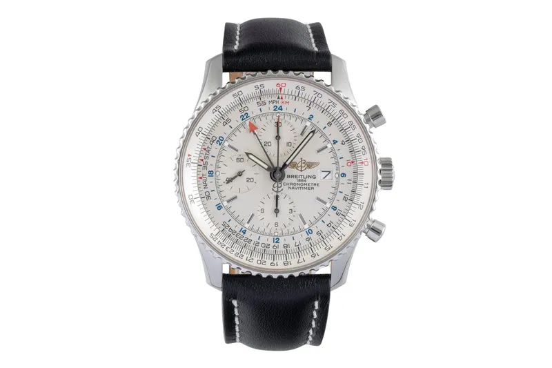 Breitling Navitimer World chronograph steel automatic men's watch A24322 [2504402]