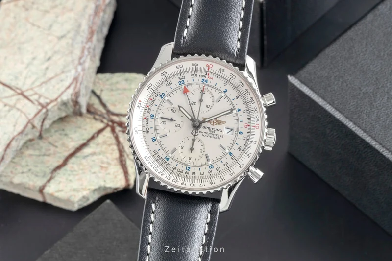 Breitling Navitimer World chronograph steel automatic men's watch A24322 [2504402]
