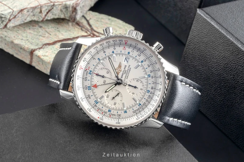 Breitling Navitimer World chronograph steel automatic men's watch A24322 [2504402]