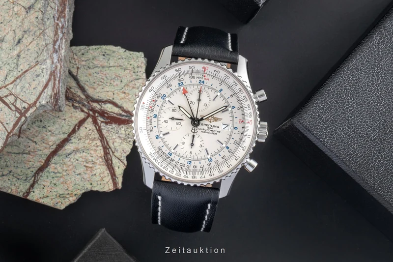Breitling Navitimer World chronograph steel automatic men's watch A24322 [2504402]