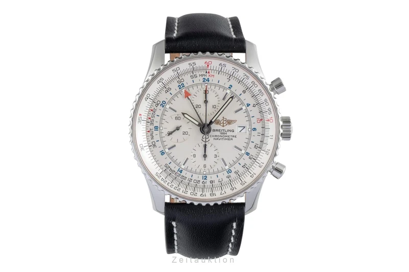 Breitling Navitimer World chronograph steel automatic men's watch A24322 [2504402]