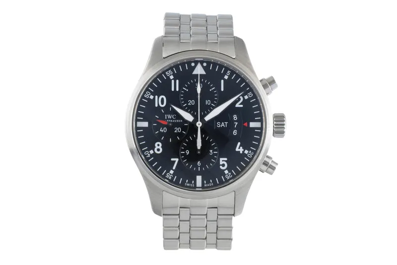 IWC Fliegerchronograph chronograph steel automatic men's watch IW377704 [2504890]